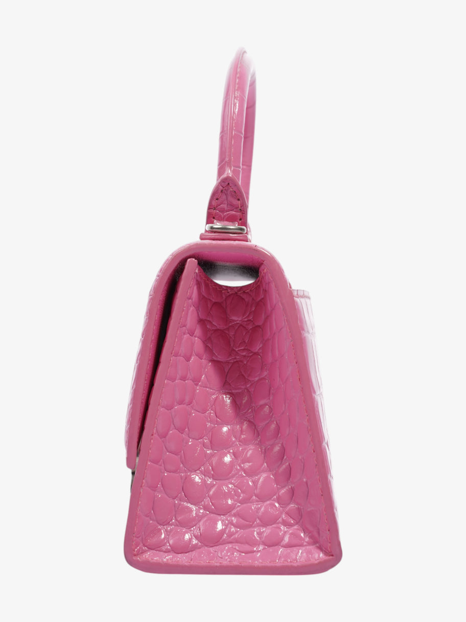 Balenciaga Hourglass Pink Embossed Leather XS Image 3