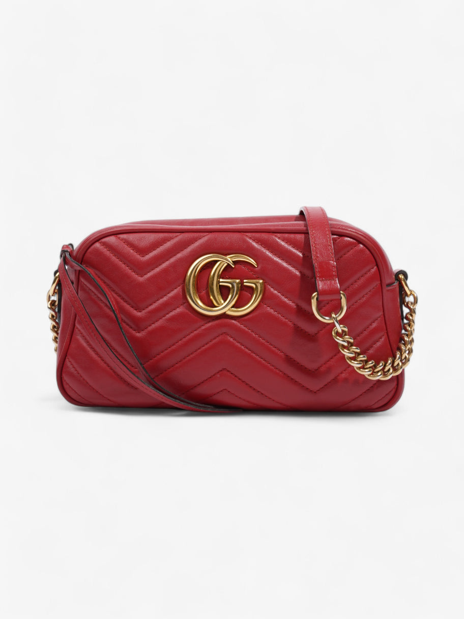 Gucci Marmont Red Matelasse Leather Small Image 1