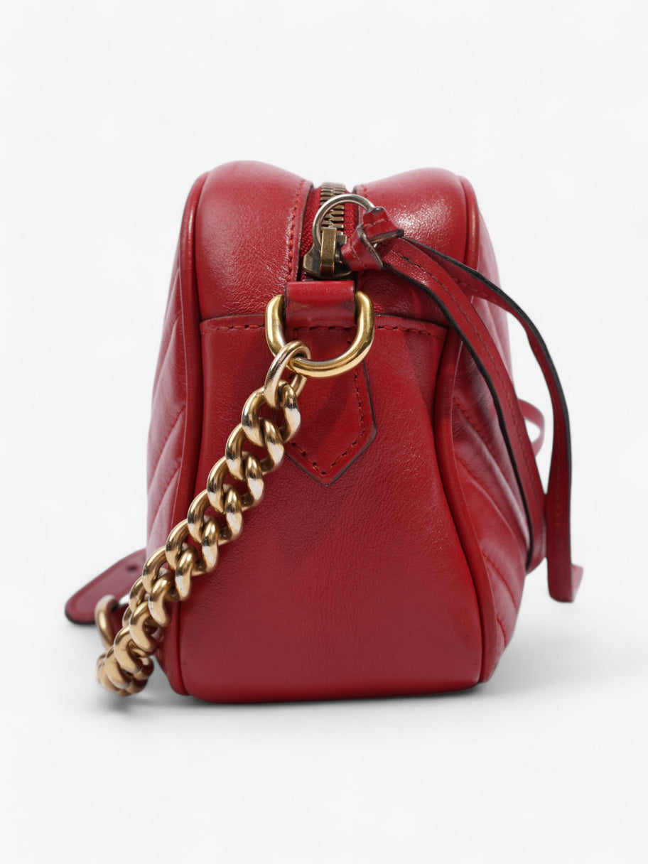 Gucci Marmont Red Matelasse Leather Small Image 5