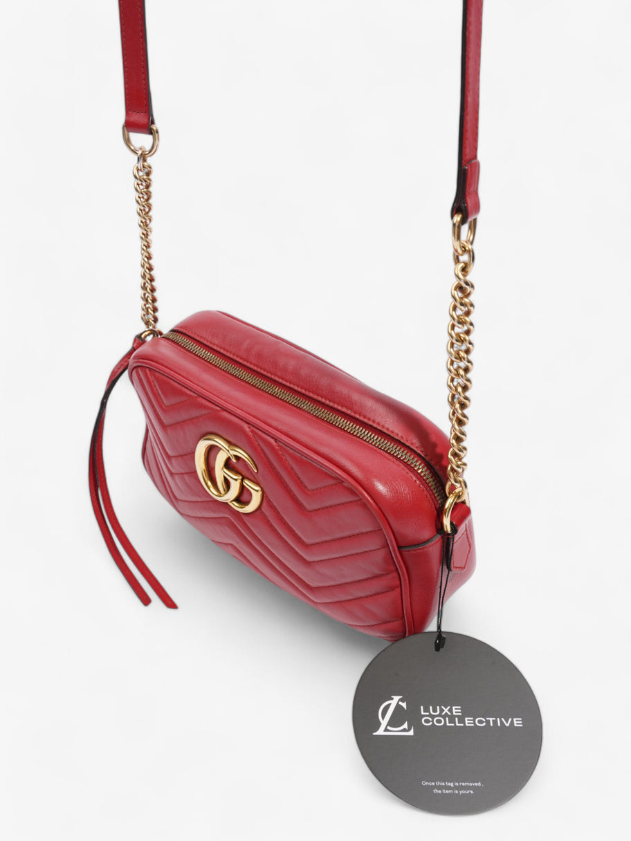 Gucci Marmont Red Matelasse Leather Small Image 10