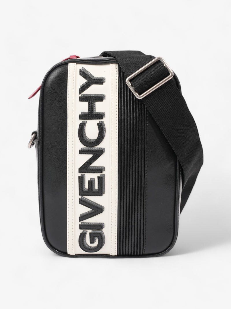  Givenchy Logo Crossbody Black / White Leather