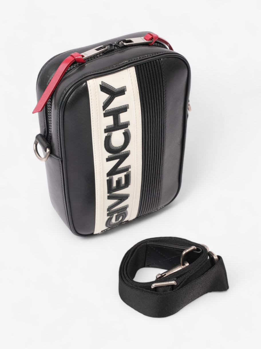 Givenchy Logo Crossbody Black / White Leather Image 7