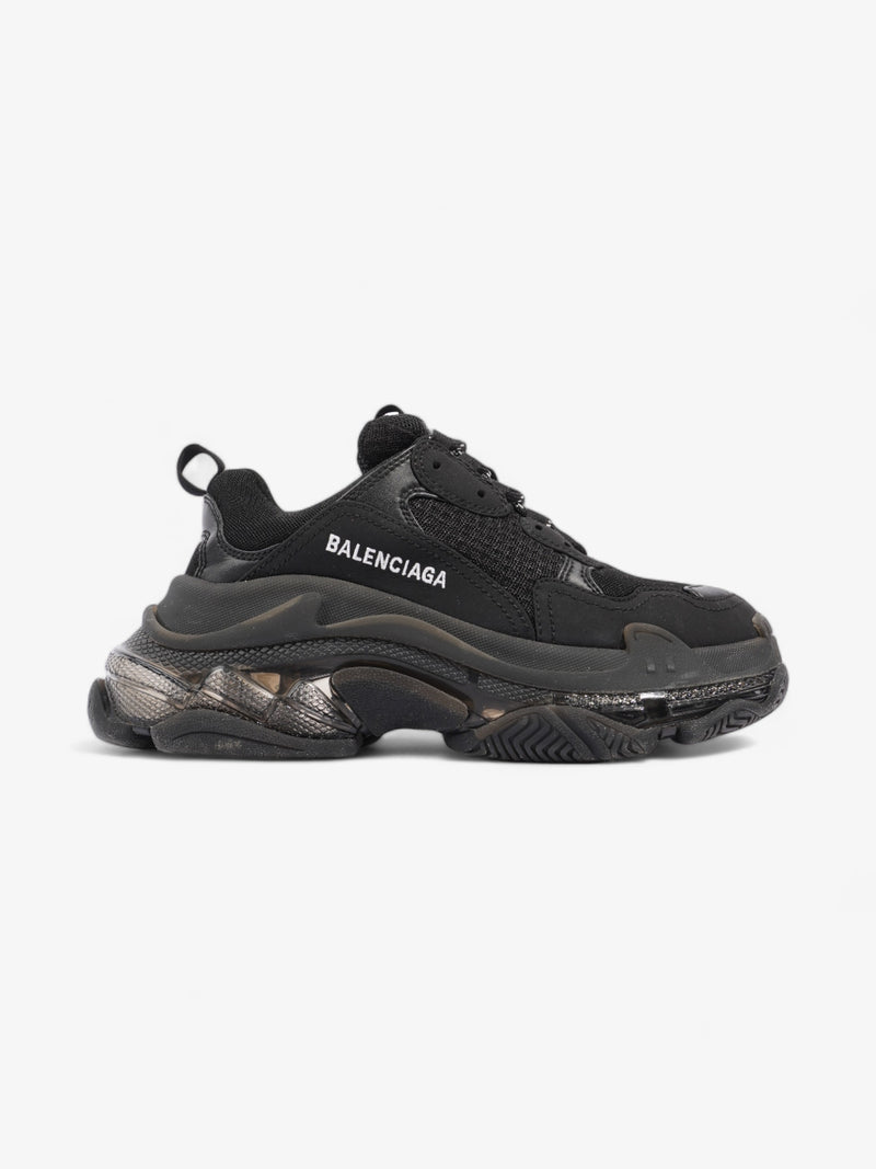  Balenciaga Triple S Clear Sole Black / White Mesh EU 37 UK 4