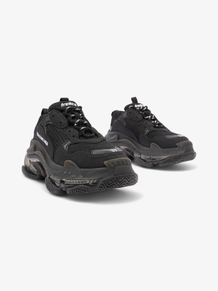 Balenciaga Triple S Clear Sole Black / White Mesh EU 37 UK 4 Image 2