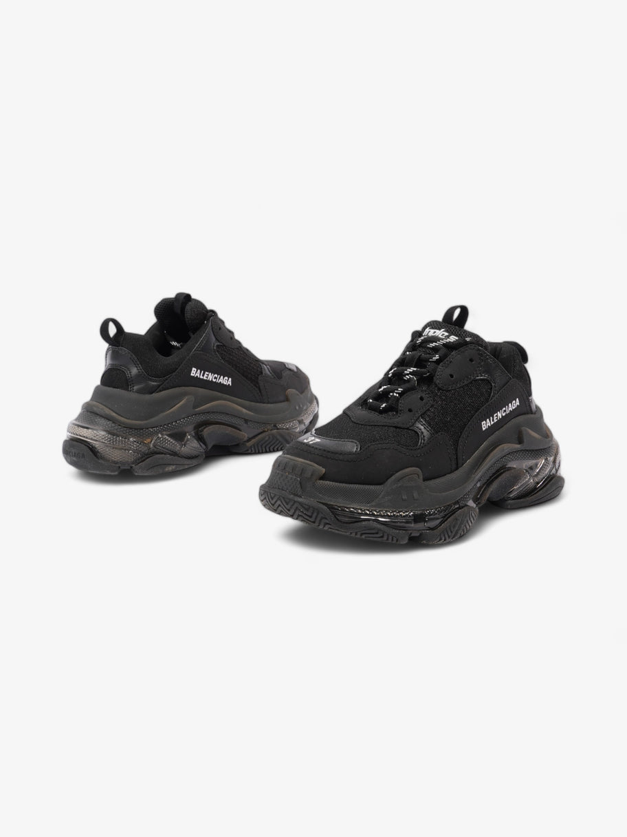 Balenciaga Triple S Clear Sole Black / White Mesh EU 37 UK 4 Image 9