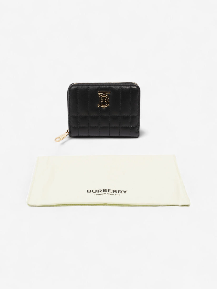 Burberry Lola Zip Wallet Black / Gold Leather Mini Image 6