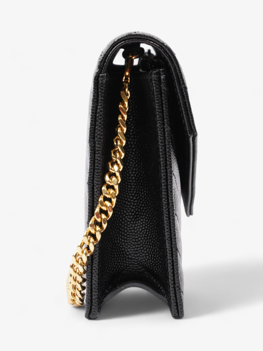 Cassandre Envelope Chain Black Grained Leather Image 5