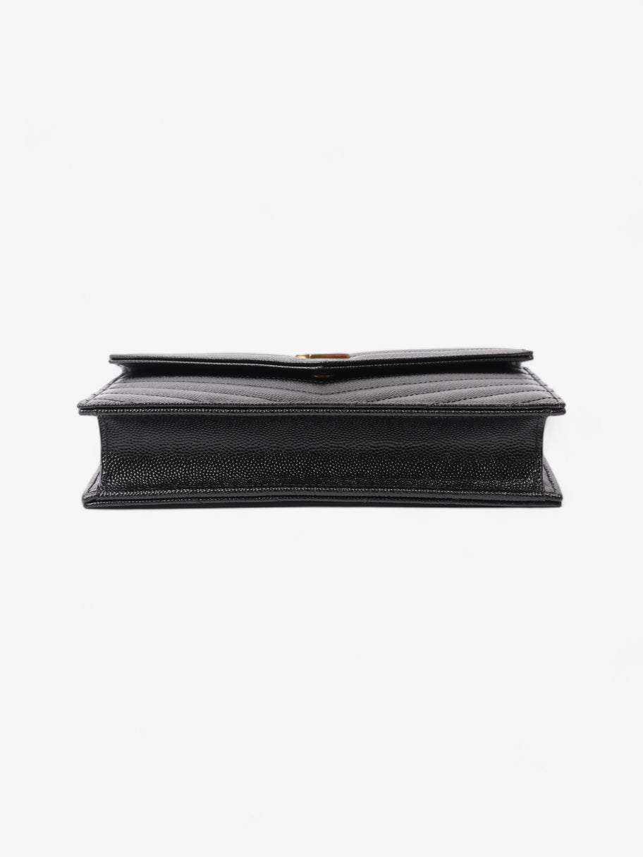 Cassandre Envelope Chain Black Grained Leather Image 6