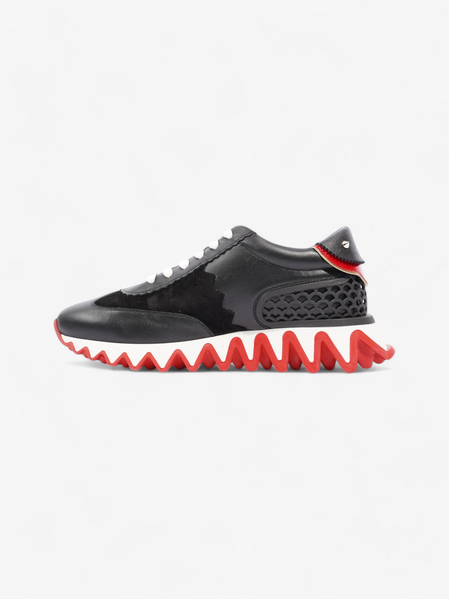 Christian Louboutin Loubi Shark Black / White / Red Calfskin Leather EU 37 UK 4 Image 3