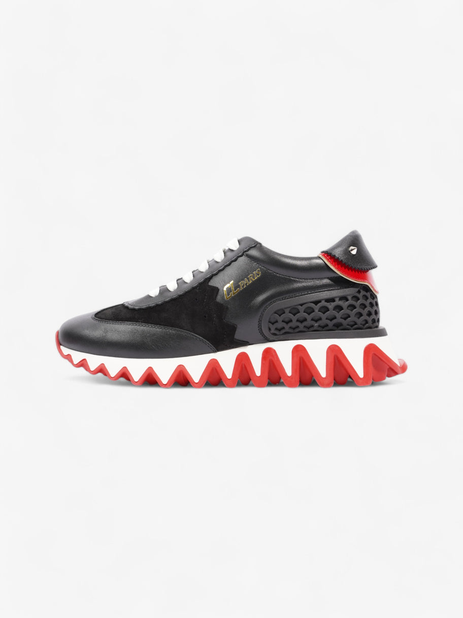 Christian Louboutin Loubi Shark Black / White / Red Calfskin Leather EU 37 UK 4 Image 5