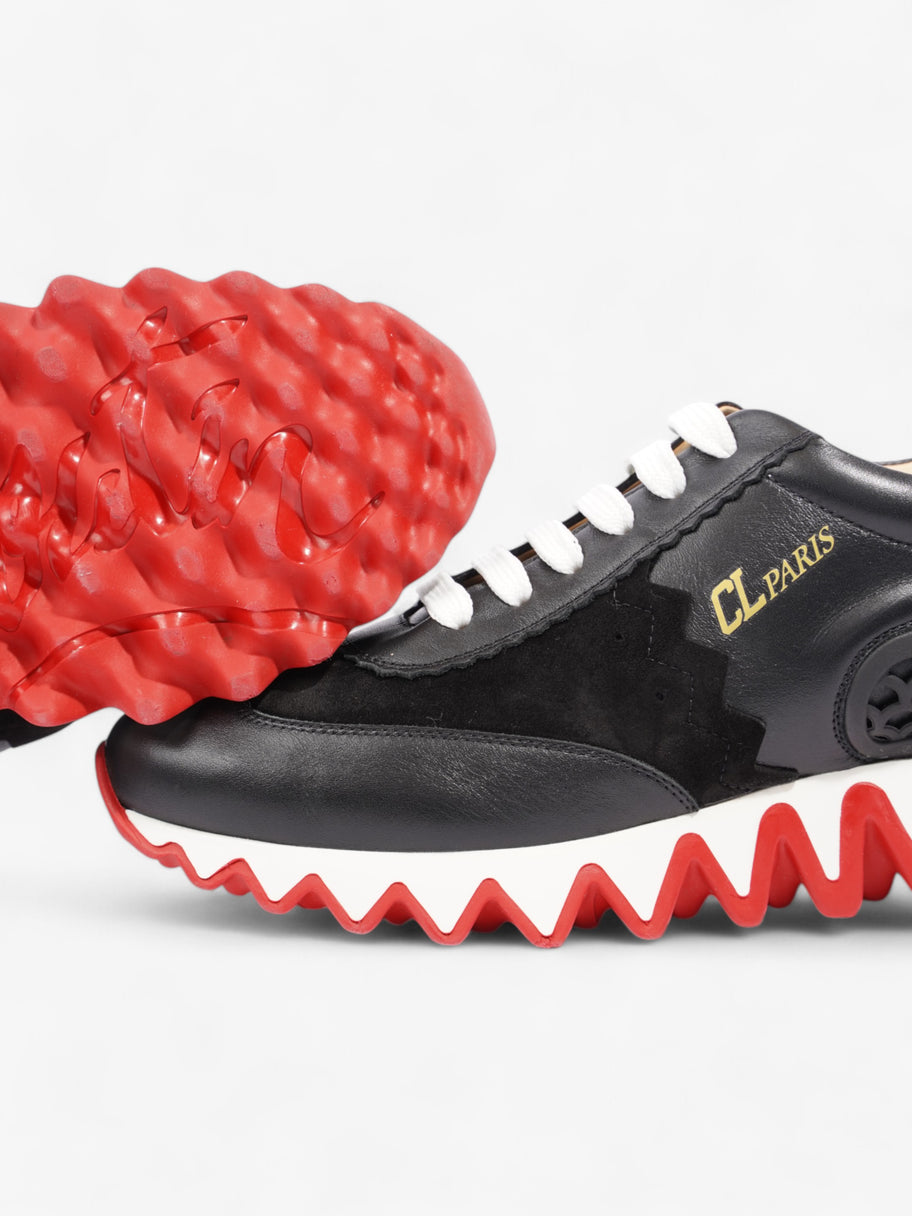 Christian Louboutin Loubi Shark Black / White / Red Calfskin Leather EU 37 UK 4 Image 9