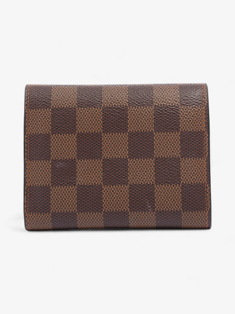  Louis Vuitton Victorine Wallet Damier Ebene / Red Canvas