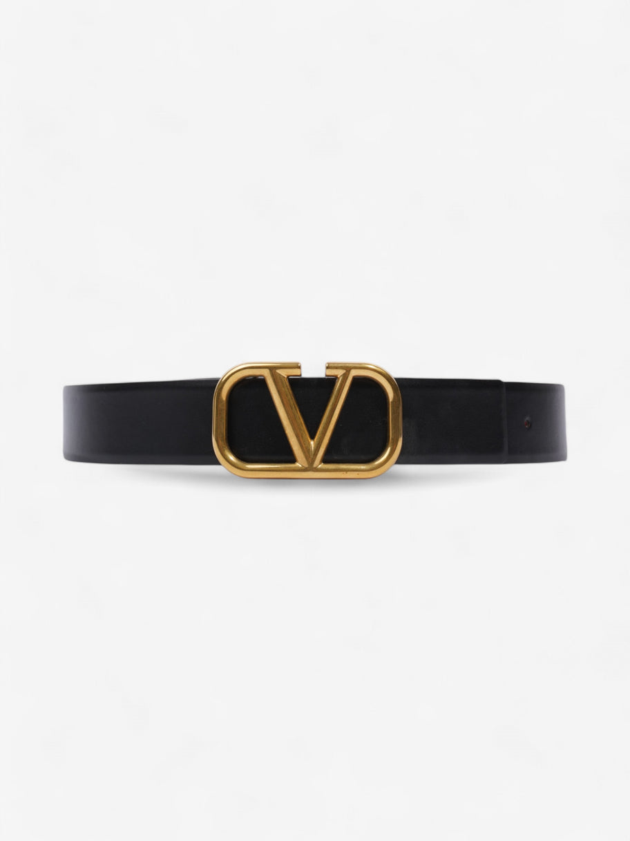 Valentino Reversible Belt Black / Red Leather 90cm 36