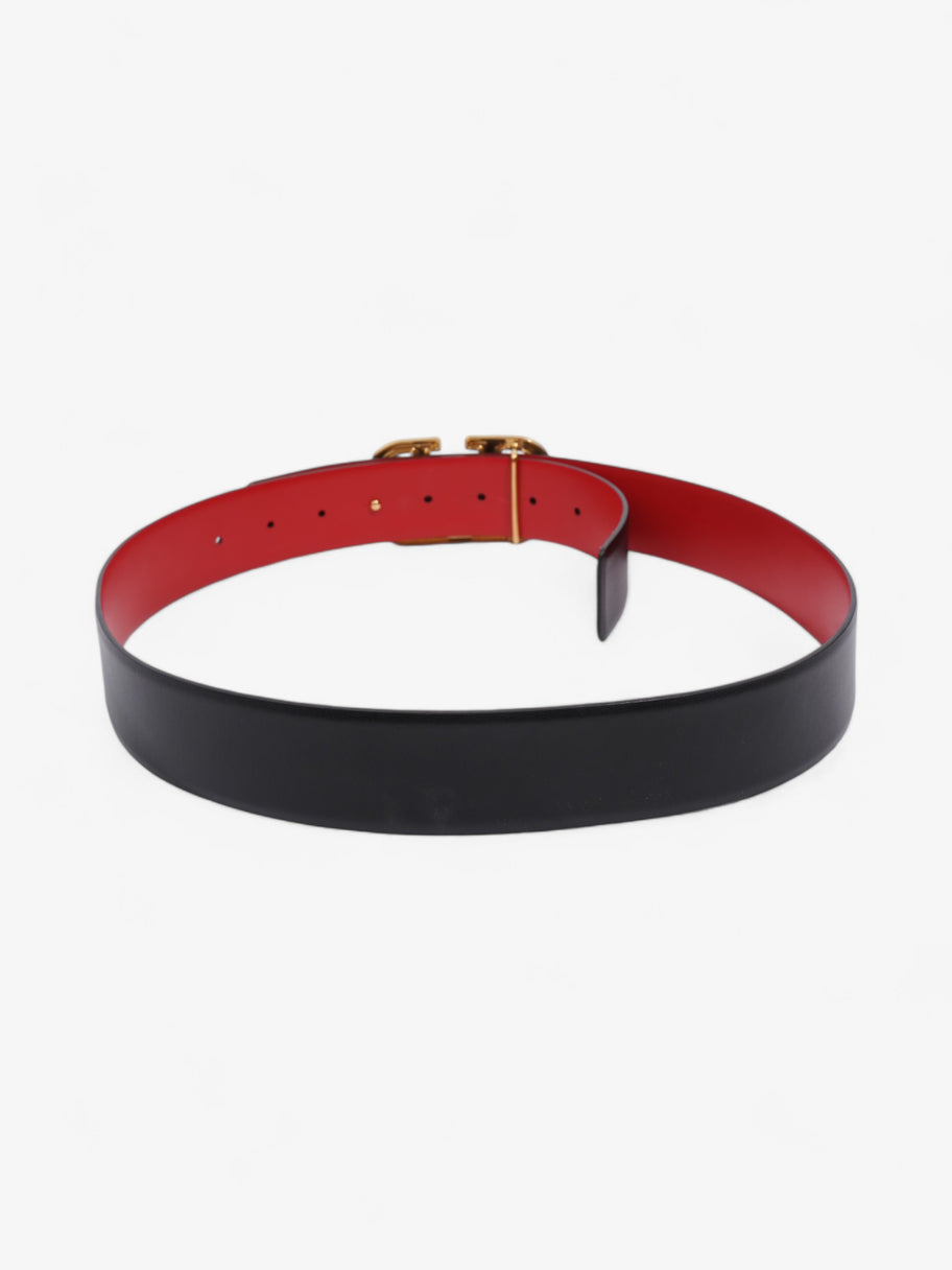 Valentino Reversible Belt Black / Red Leather 90cm 36