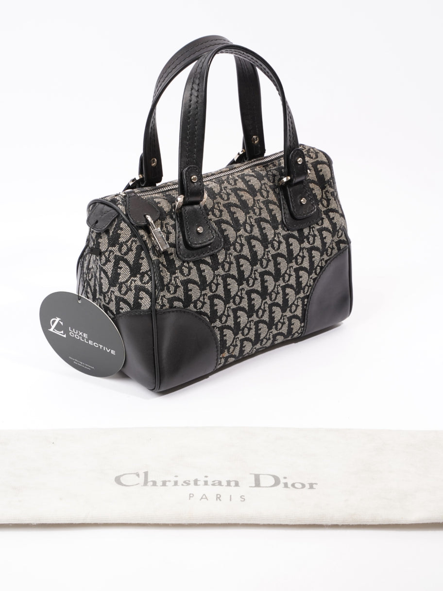 Christian Dior Boston Black Diorissimo Canvas Small Image 10