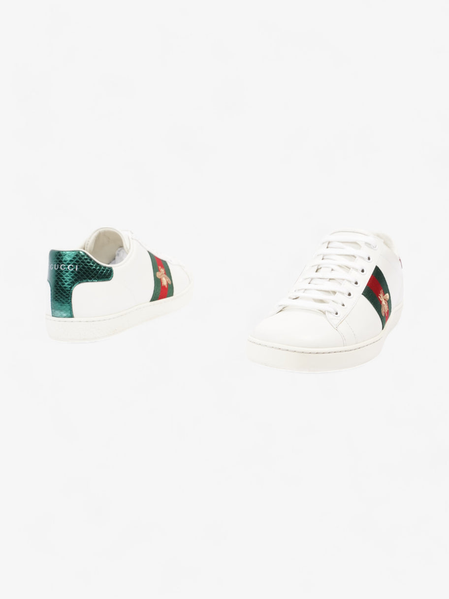 Gucci Ace Sneakers with Bee White / Green / Red Leather EU 38 UK 5 Image 9