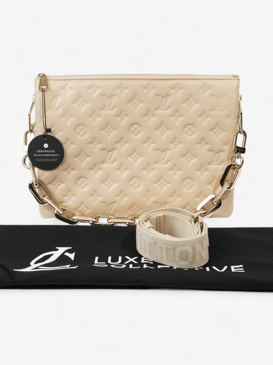 Louis Vuitton Coussin Light Beige Lambskin Leather MM Image 11