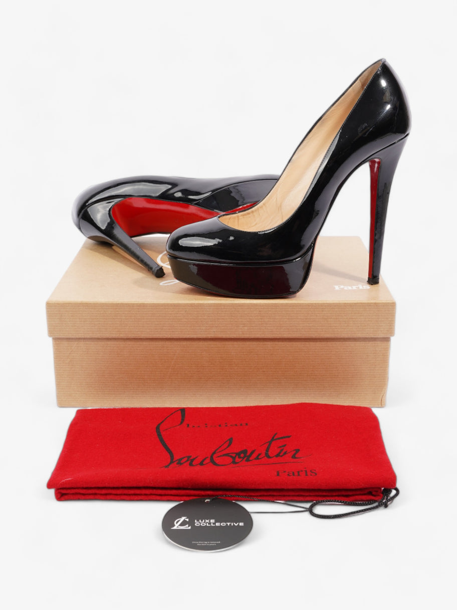 Christian Louboutin Bianca 140mm Black Patent Leather EU 38 UK 5 Image 10