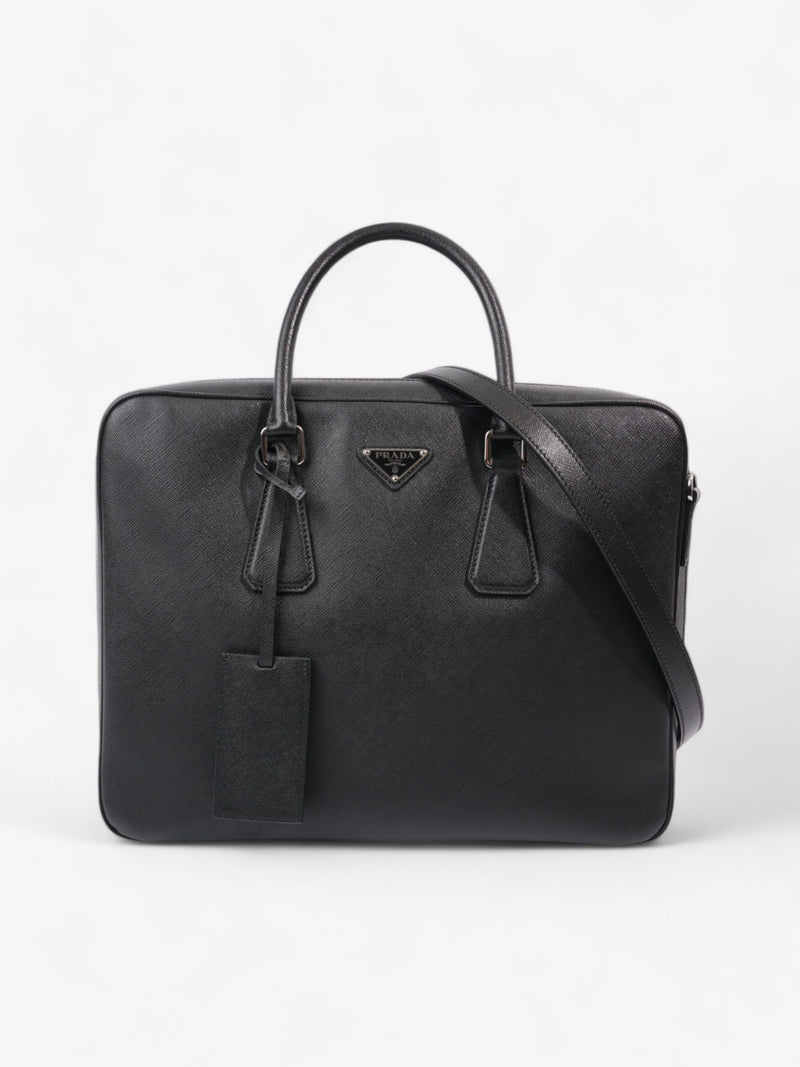  Prada Briefcase Black Saffiano Leather