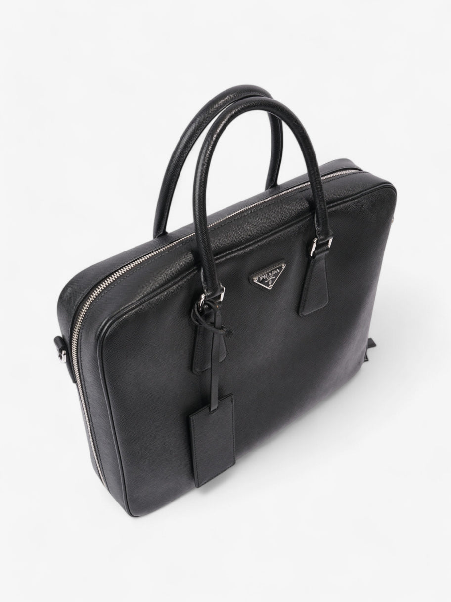 Prada Briefcase Black Saffiano Leather Image 7