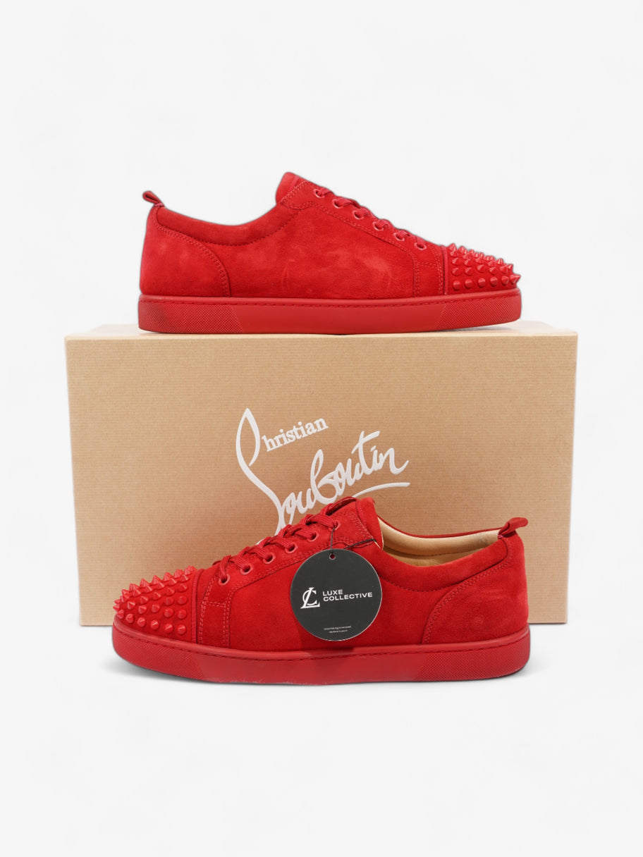 Christian Louboutin Louis Junior Spikes Red Suede EU 42 UK 8 Image 10