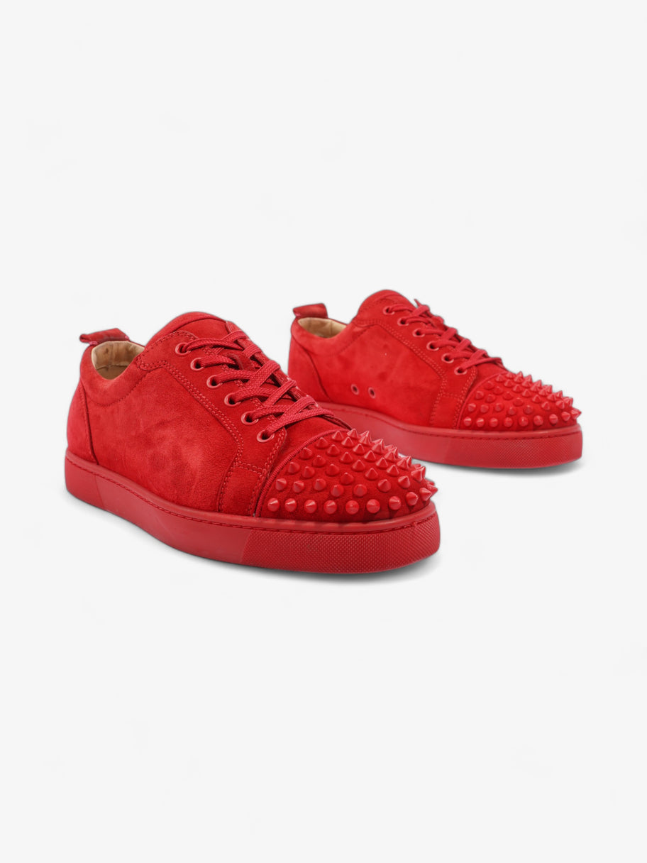 Christian Louboutin Louis Junior Spikes Red Suede EU 42 UK 8 Image 2