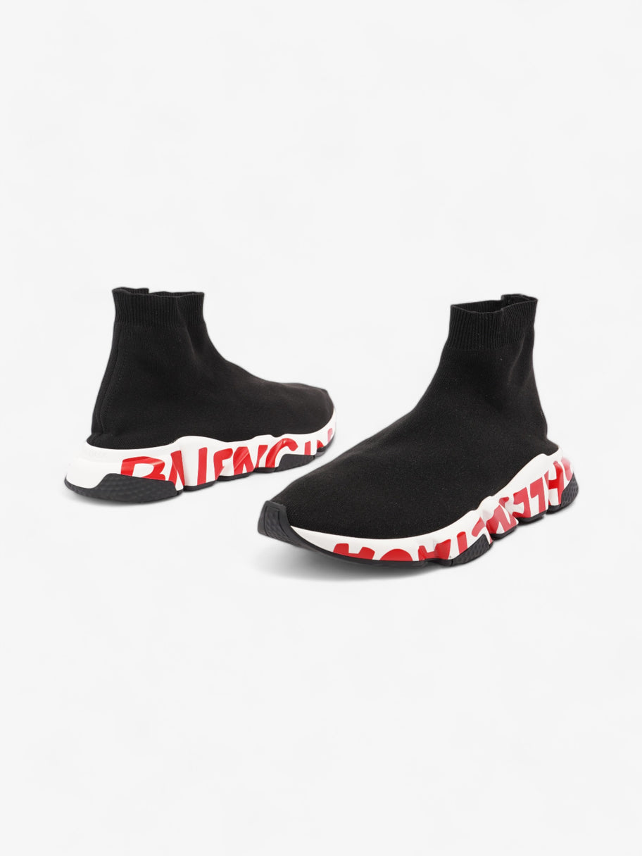 Balenciaga Speed Graffiti Black / White / Red Cotton EU 45 UK 11 Image 9