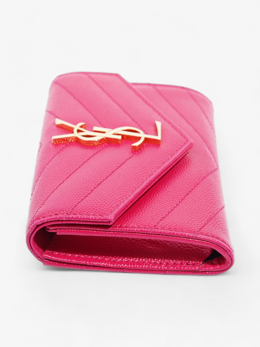 Saint Laurent Monogram Envelope Wallet Bubblegum Pink Calfskin Leather Small Image 2