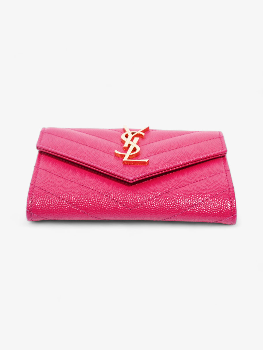 Saint Laurent Monogram Envelope Wallet Bubblegum Pink Calfskin Leather Small Image 5