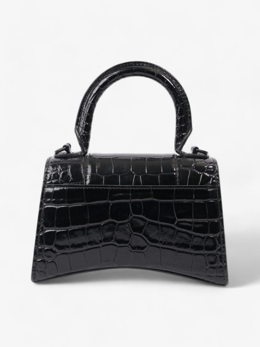 Balenciaga Hourglass Black Embossed Leather Small Image 4