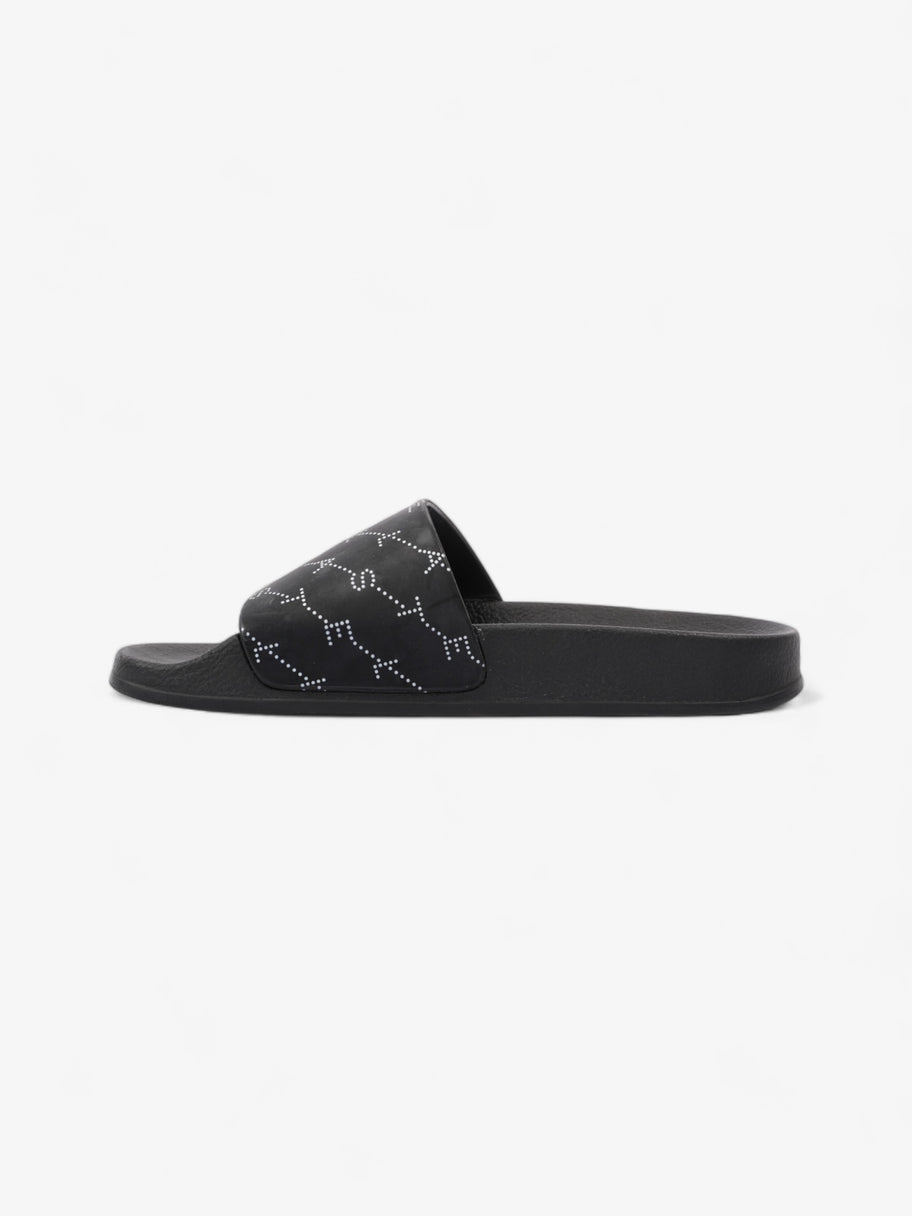 Logo Slides Black / White Rubber EU 35 UK 2 Image 3