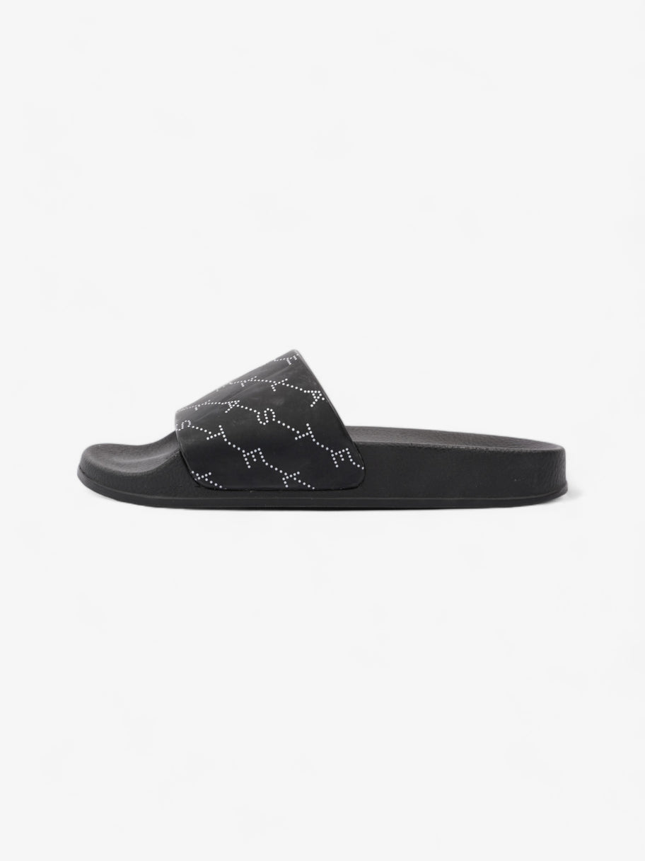 Logo Slides Black / White Rubber EU 35 UK 2 Image 5