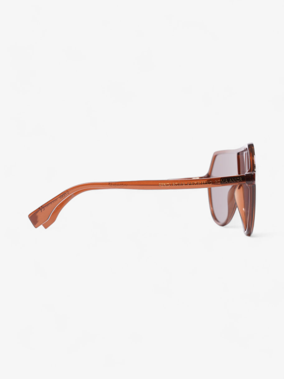 Fendi Fendi Roma Amor Sunglasses Brown Acetate 140mm Image 4