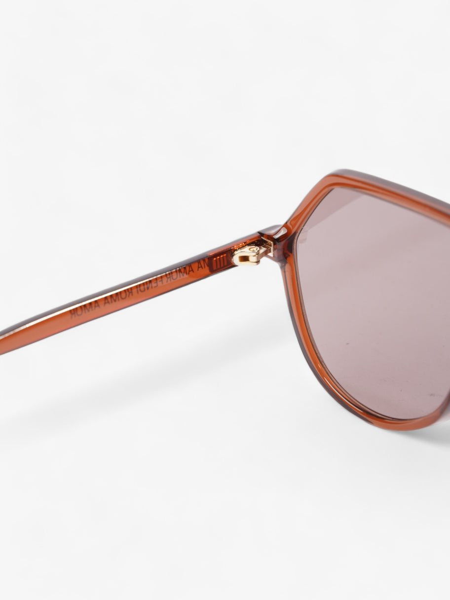 Fendi Fendi Roma Amor Sunglasses Brown Acetate 140mm Image 5