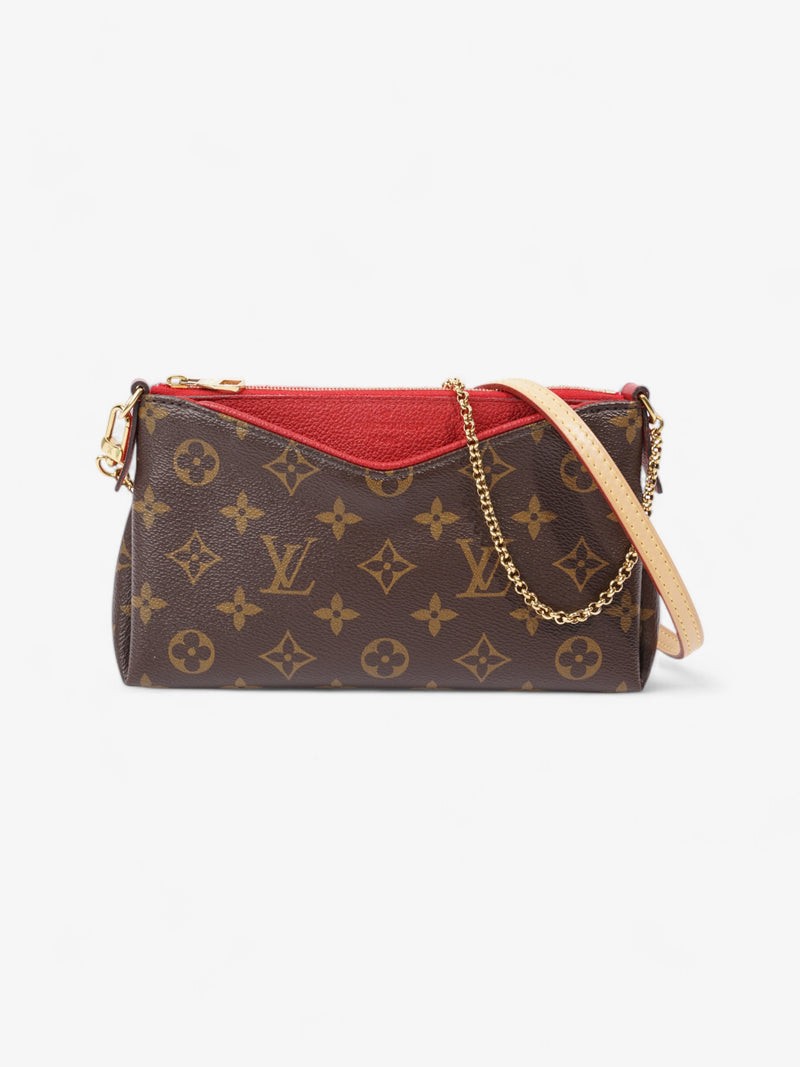  Louis Vuitton Pallas clutch Monogram / cherry