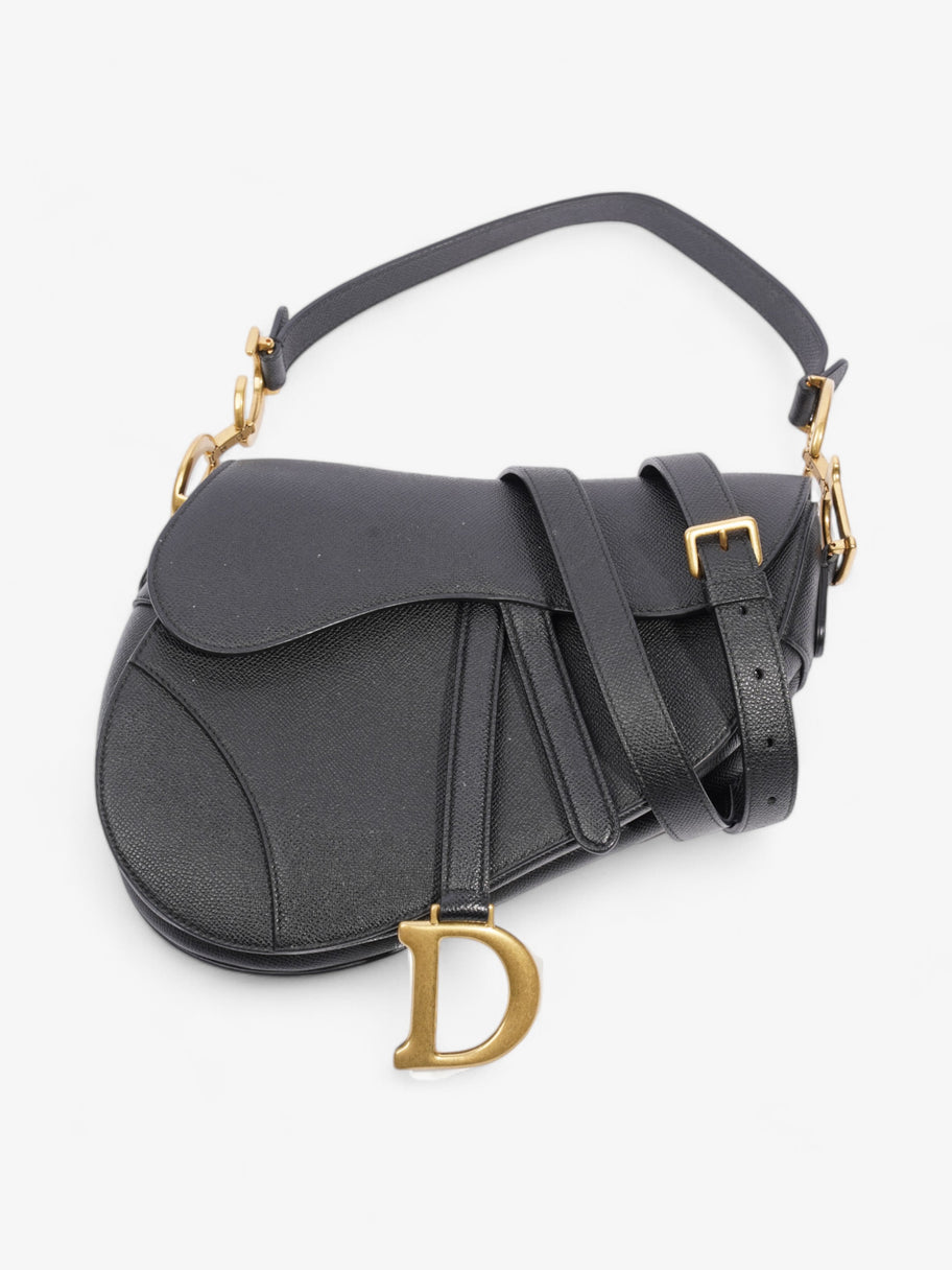 Christian Dior Saddle Bag Black Calfskin Leather Image 1