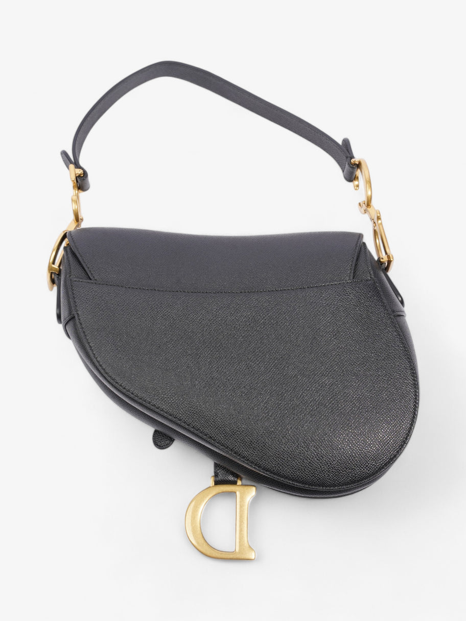 Christian Dior Saddle Bag Black Calfskin Leather Image 4