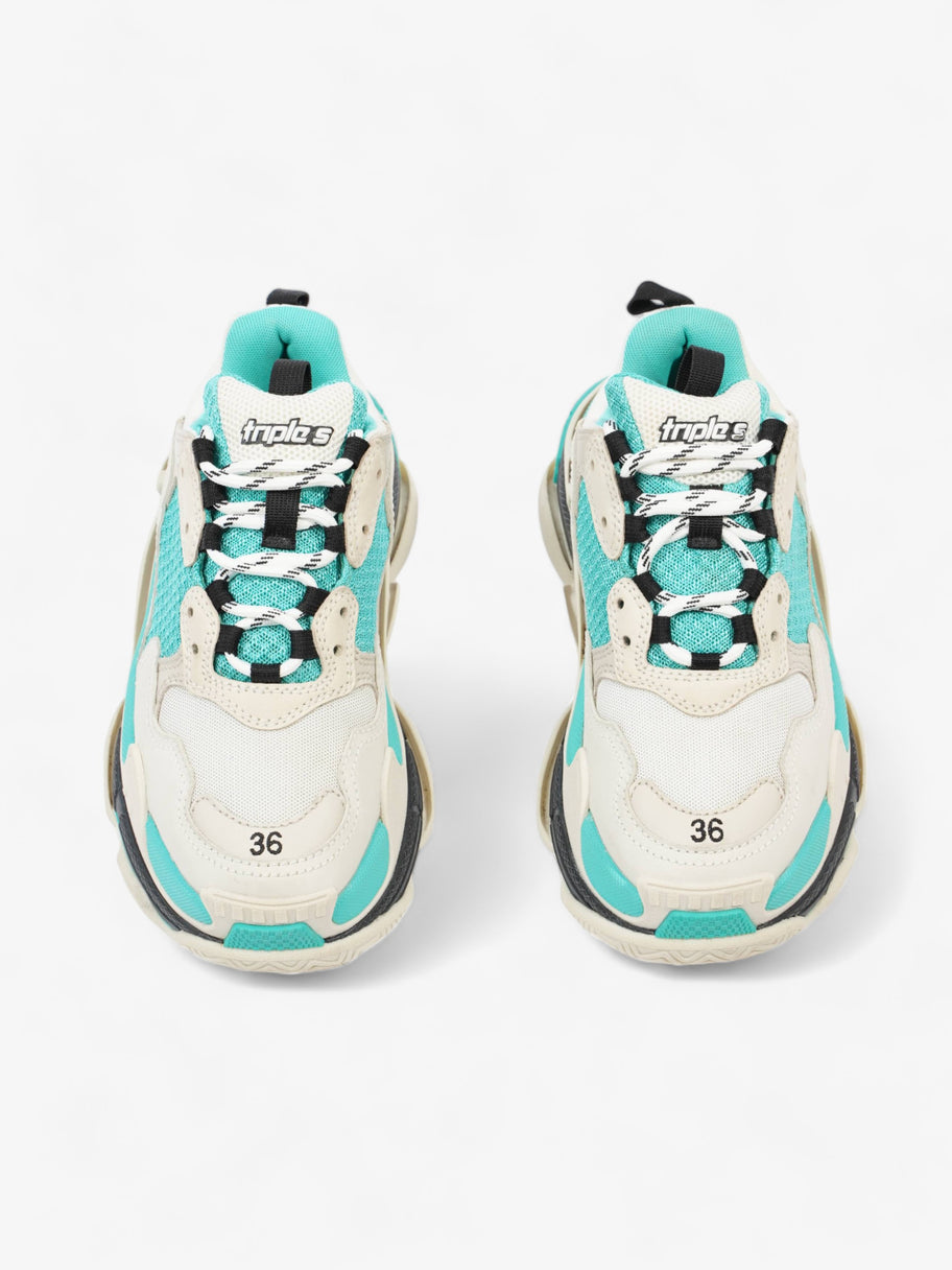 Triple S White / Turquoise / Black Mesh EU 36 UK 3 Image 8