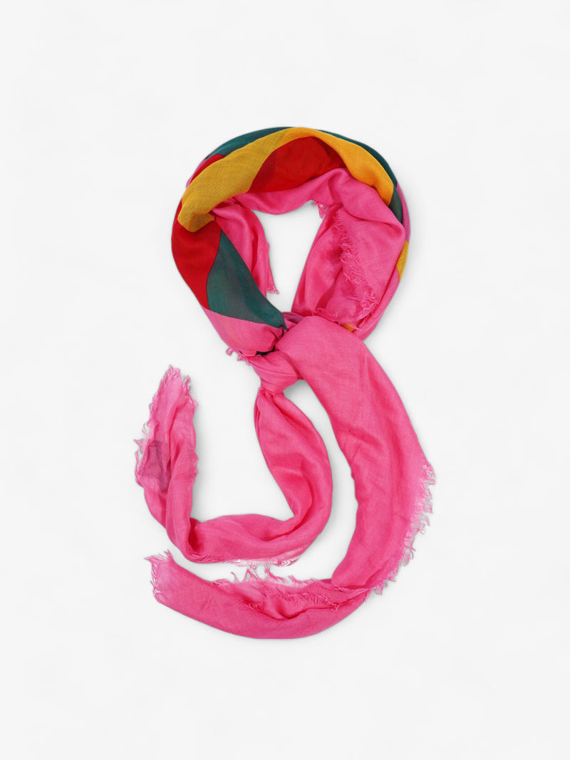  Logo Shawl Pink / Red / Green / Yellow Modal