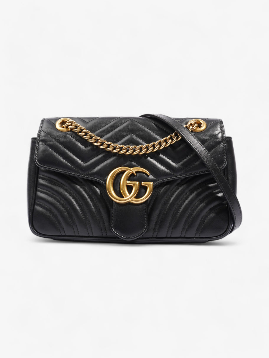 Gucci GG Marmont Flap Black Matelasse Leather Small Image 1