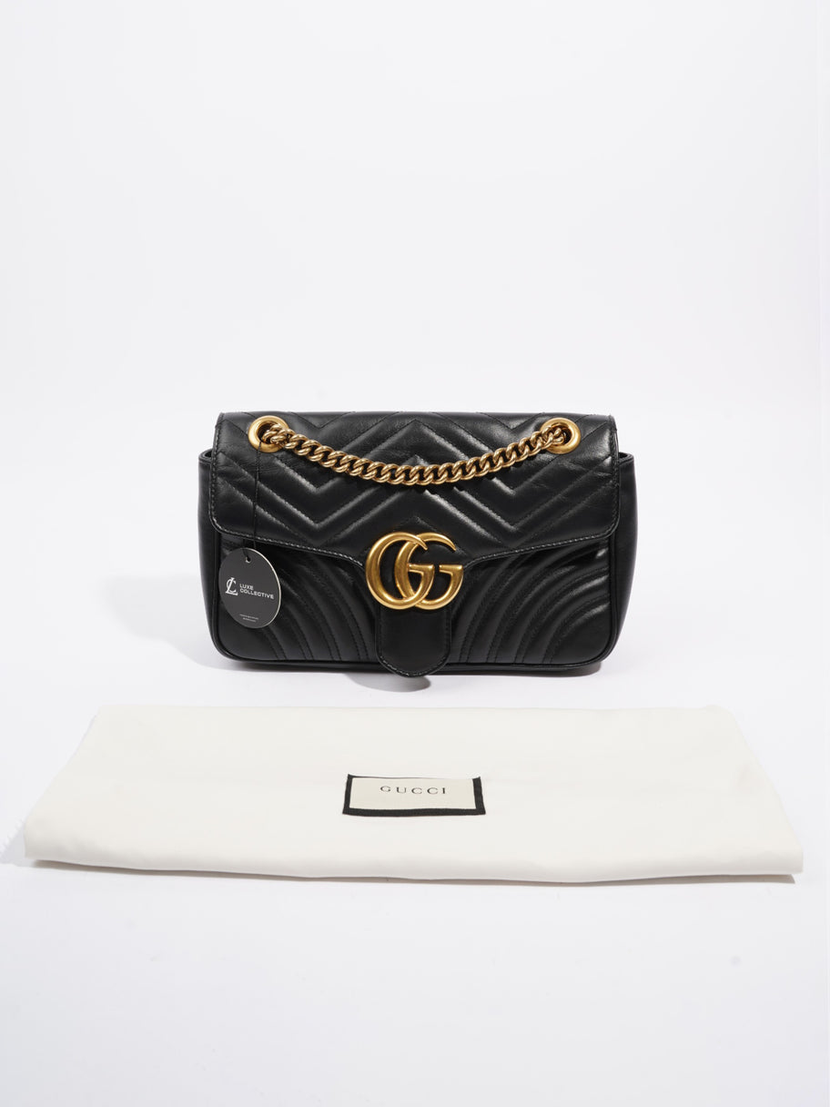 Gucci GG Marmont Flap Black Matelasse Leather Small Image 10