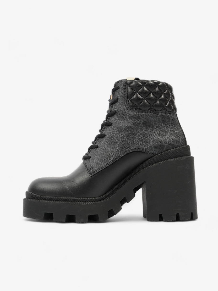 Gucci Trip GG Boots 90 Black / Black Monogram Leather EU 37 UK 4 Image 3