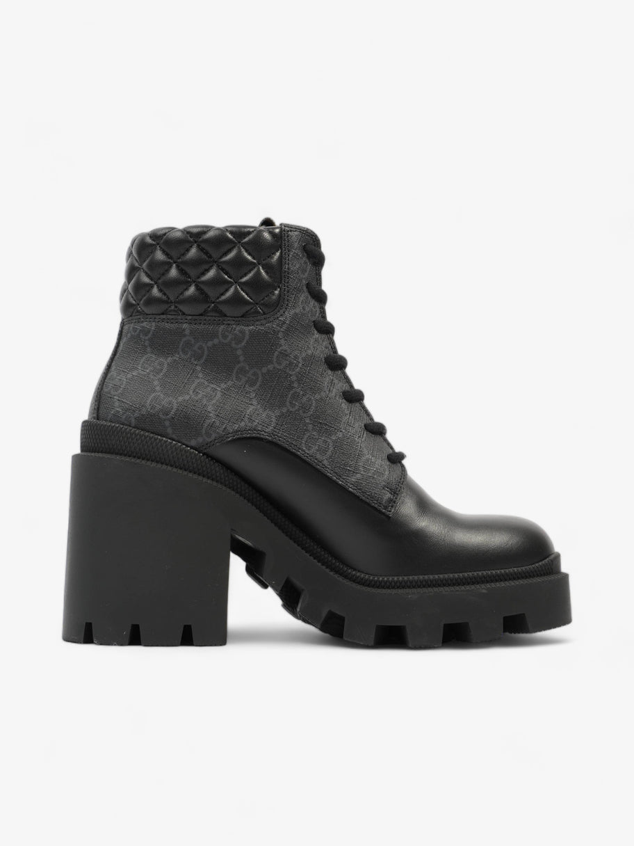 Black leather gucci boots best sale