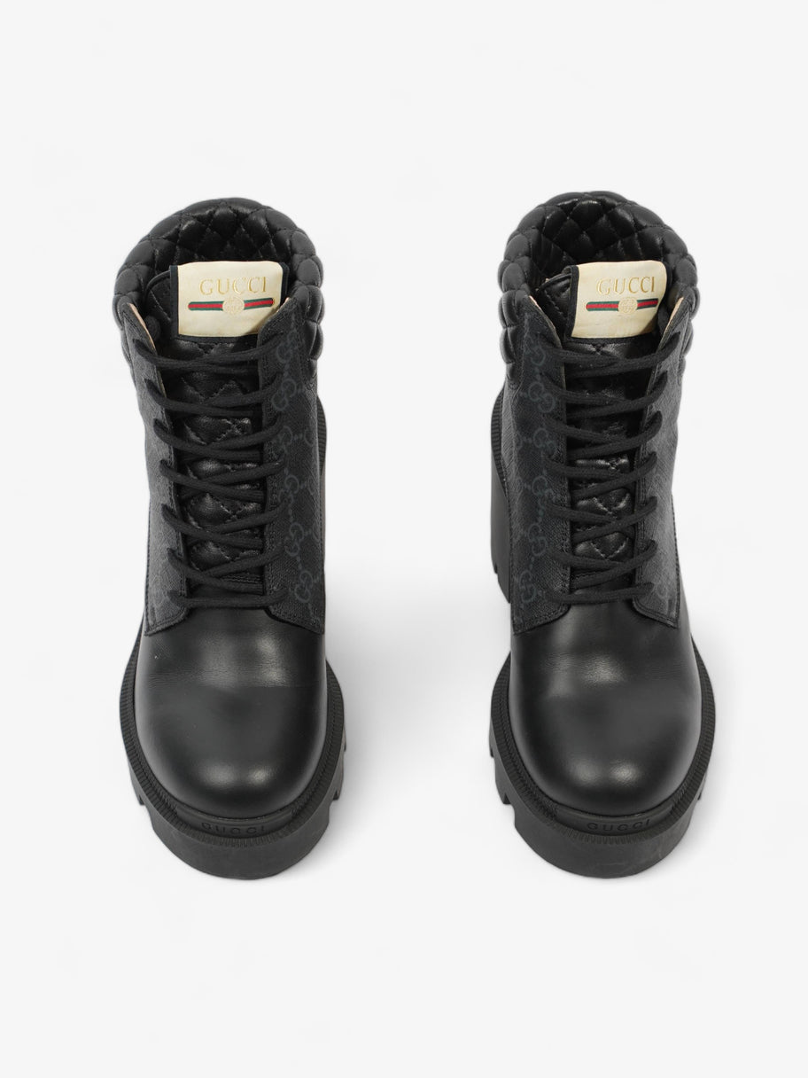 Gucci Trip GG Boots 90 Black / Black Monogram Leather EU 37 UK 4 Image 8