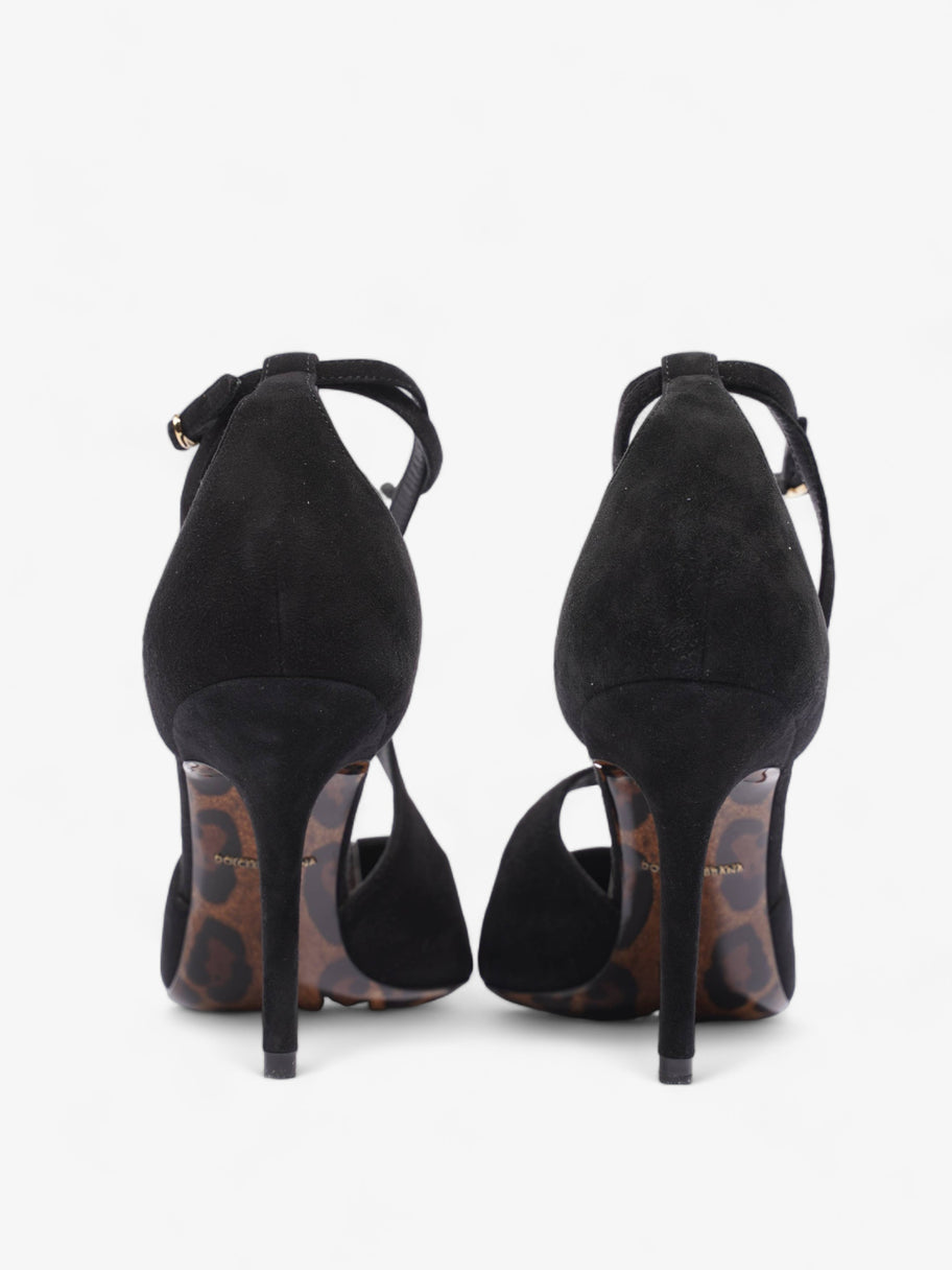 Ankle Strap Pump 90 Black Suede EU 38 UK 5 Image 6