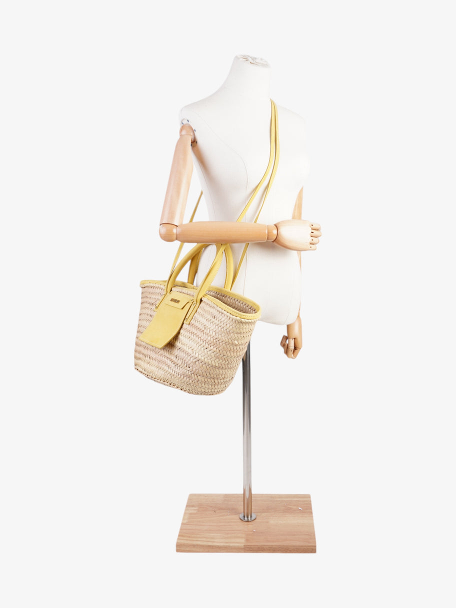 Jacquemus Le Panier Soli Tote Bag Yellow Natural Straw Luxe Collective