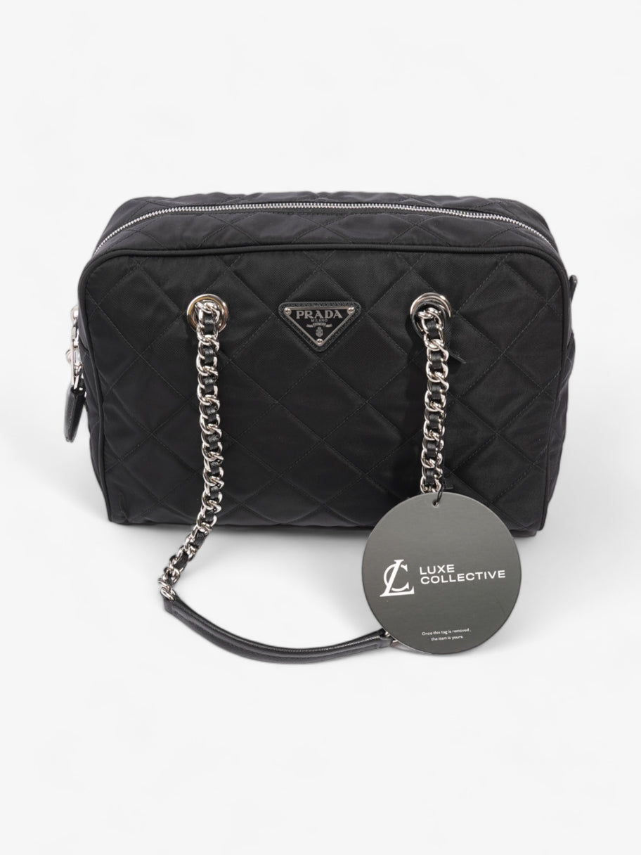 Prada Quilted Tessuto Impuntu Black Nylon Luxe Collective