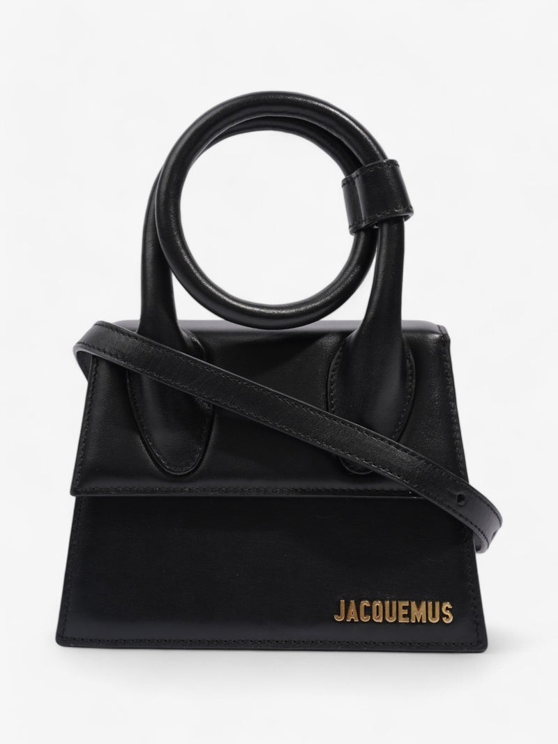  Jacquemus Le Chiquito Noeud Black Leather