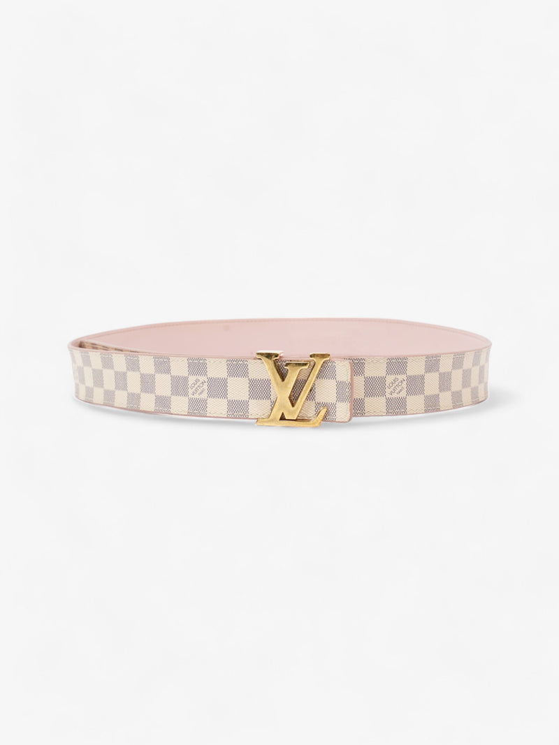  Louis Vuitton LV Iconic Reversible Belt Damier Azur / Rose Ballerine Coated Canvas 80cm / 32