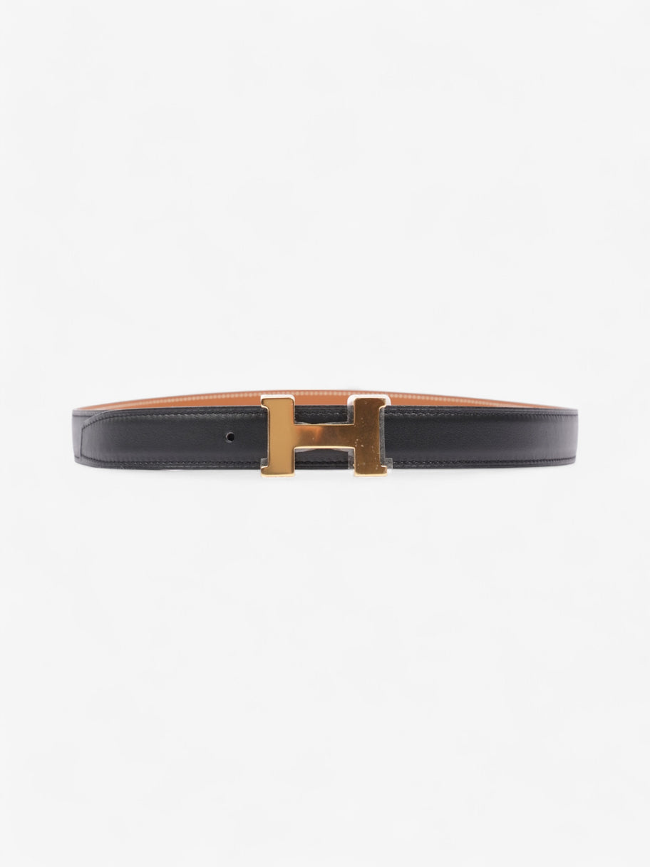 Hermes Mini Constance Belt Buckle and Reversible Strap Black / Gold / Brown Calfskin Leather 85cm Image 1